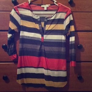 Multi color sheer blouse, worn once!